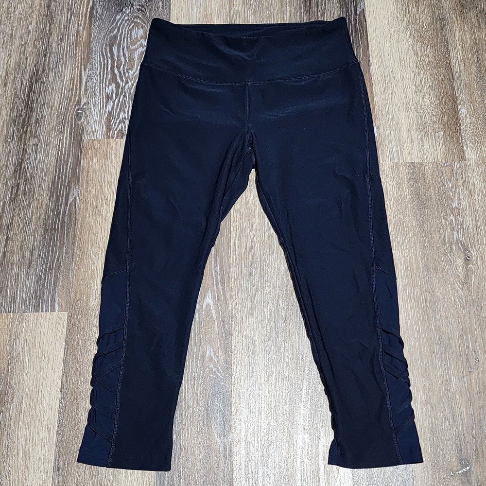 Vogo Athletica Legging Women's Size M Navy‎ Blue Criss Cross Yoga Pants